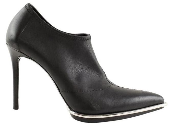 Alexander Wang Schwarzer Lederabsatz
