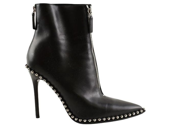 Alexander Wang Botas de cuero negro