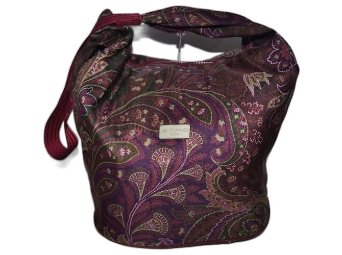 Etro patterned canvas shoulder bag Multiple colors