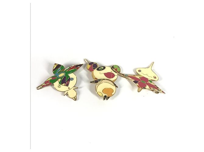Louis Vuitton Takashi Murakami Panda Onion Head Flower Hairpin Set Multiple colors