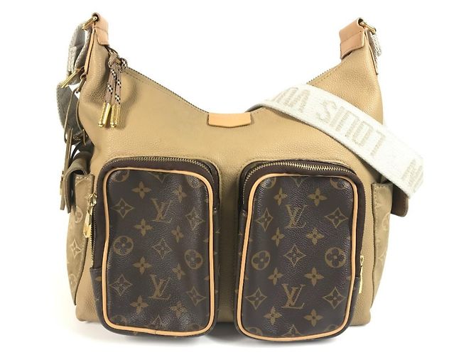 Louis Vuitton Monogram Pharrell Williams Hobo Cargo Tasche Braun Beige