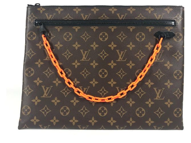 Pochette Monogram Solar Ray Louis Vuitton Castaño Naranja
