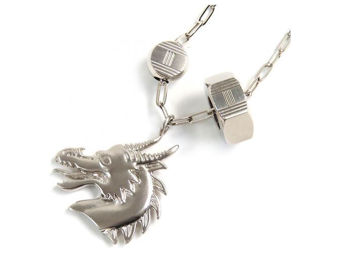 Collar Péndulo Talisman Dragón Motivo H Hermès