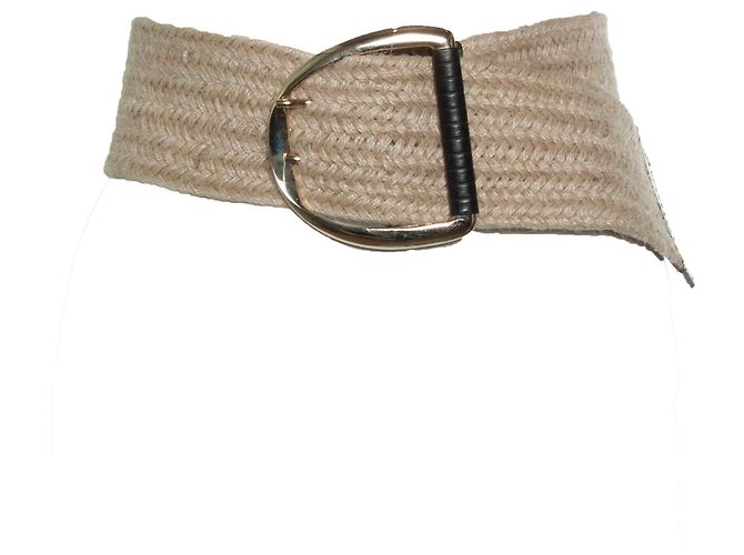 Weekend Max Mara Raffia belt Black