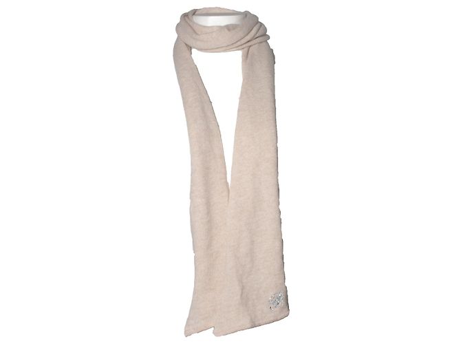 Cachecol em mistura de caxemira Blumarine Marrom Bege