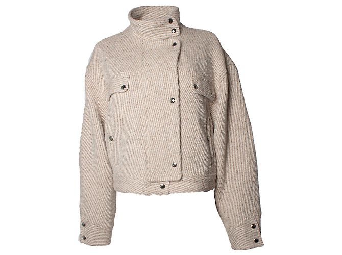 Chaqueta IRO Farrah en natural Castaño Carne
