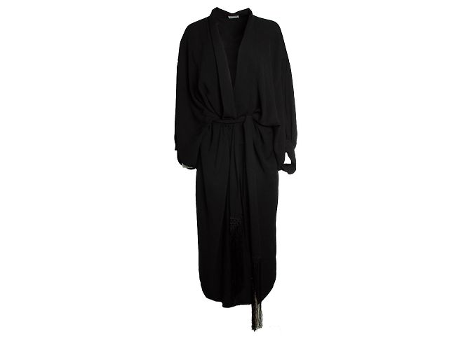 Wrap-Kimono-Cardigan von By Malene Birger Schwarz