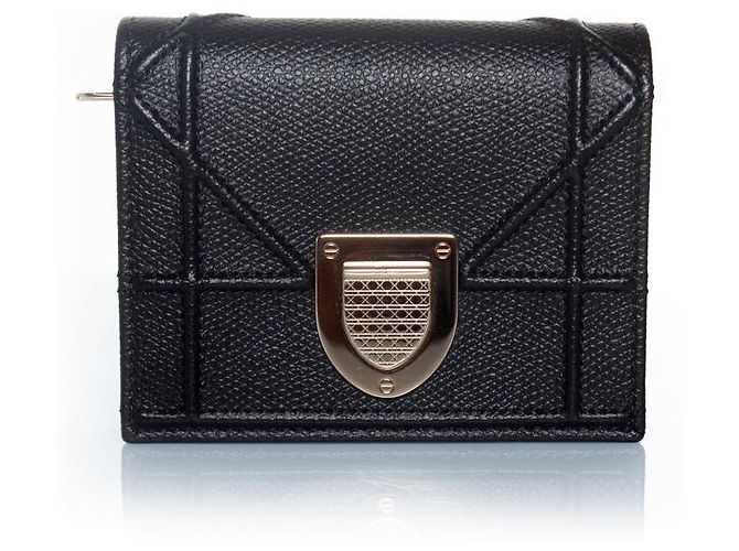 Christian Dior Cartera Dior Diorama Folio en negro