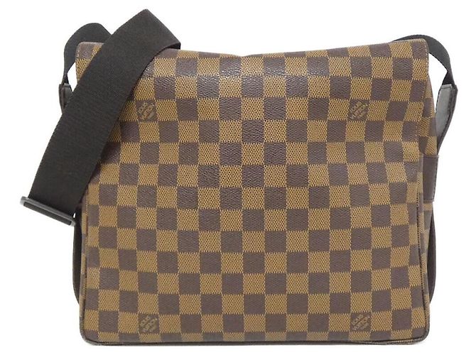 Borsa a Spalla Naviglio Damier Louis Vuitton Marrone