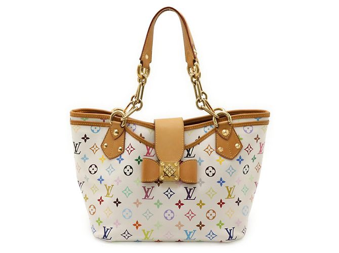 Louis Vuitton Monogram Multicolor Annie GM Tote Bag Weiß