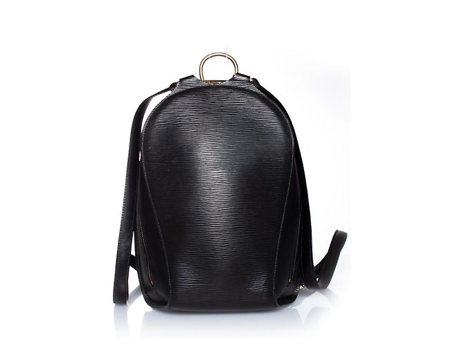 Bolso de cuero negro Epi Mabillon Louis Vuitton