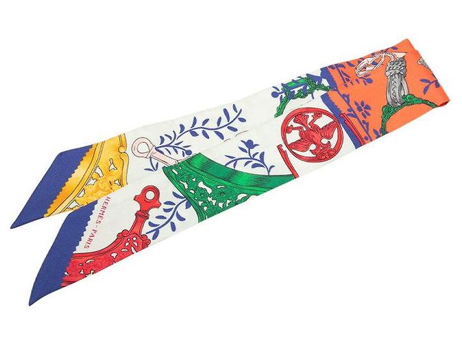 Lenço de seda Twilly Etriers Remix da Hermès Multicor