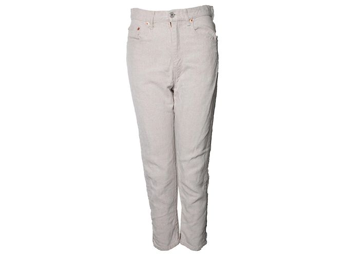 Jeans de lino Junya Watanabe en beige Castaño