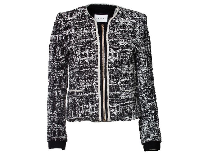 Sandro-Jacke in Schwarz und Weiß