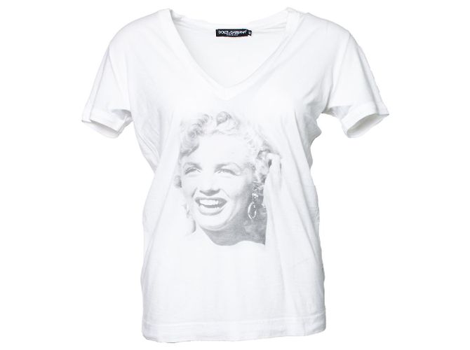 Camiseta Dolce & Gabbana con estampado de Marilyn Monroe Blanco