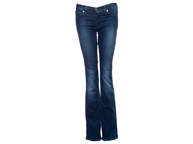 Pantalones acampanados 7 for all mankind Azul