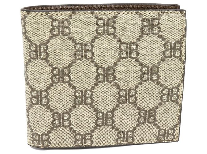 Gucci The Hacker Project PVC Canvas Wallet Limited Brown Beige