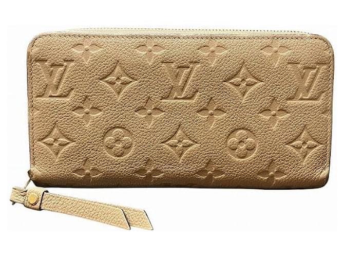 Louis Vuitton Zippy Wallet Monogram Empreinte Long Wallet Brown Leather  ref.2621687