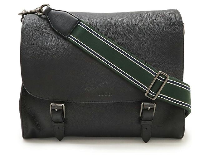 Borsa a tracolla in pelle Gucci nera Nero