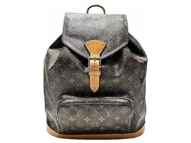 Louis Vuitton Monogram Backpack Brown Cloth  ref.2622025