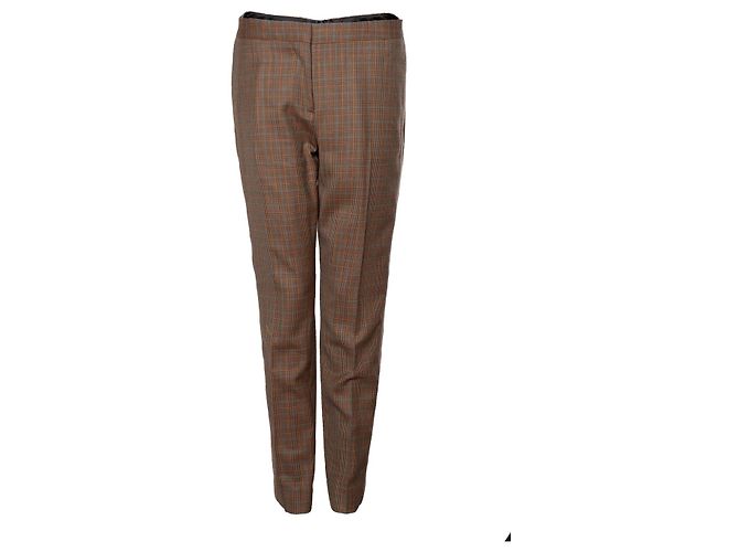 Calça xadrez marrom Burberry