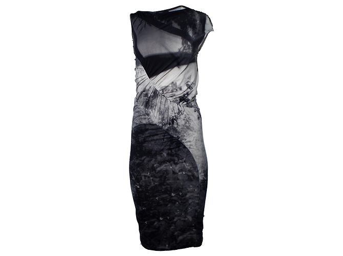 Alexander Mcqueen McQ Digital printed dress in grey