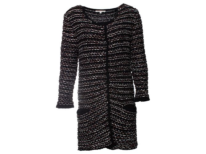 Maje Strick-Cardigan aus Lurex Schwarz