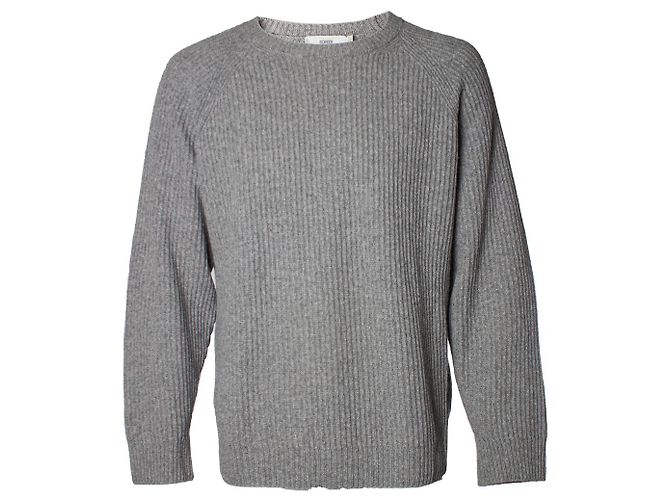 Closed Grey knitted wool sweater