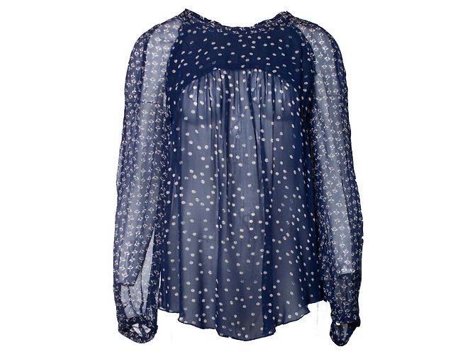 Blusa stampata trasparente Isabel Marant Étoile