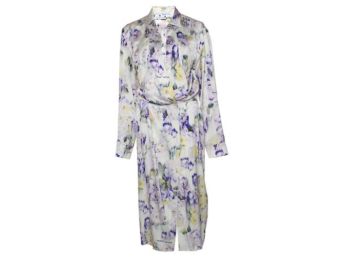 Maxikleid mit Blumenmuster OFF white Mehrfarben