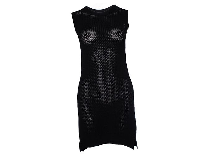 Zadig & Voltaire offenes gewebtes Kleid in Schwarz