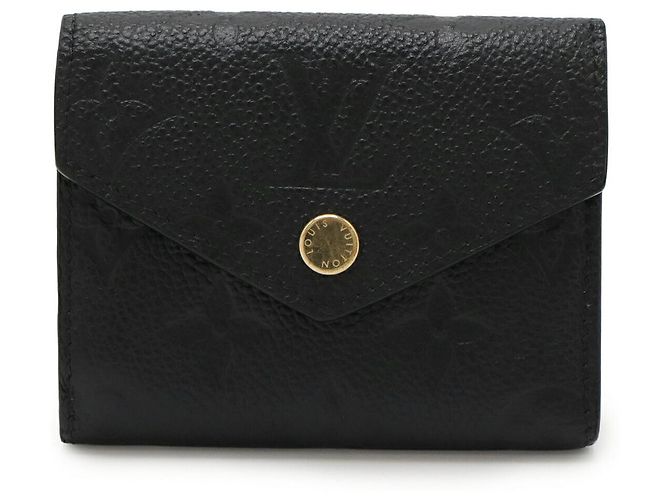 Louis Vuitton Monogram Empreinte Zoe Geldbörse Schwarz