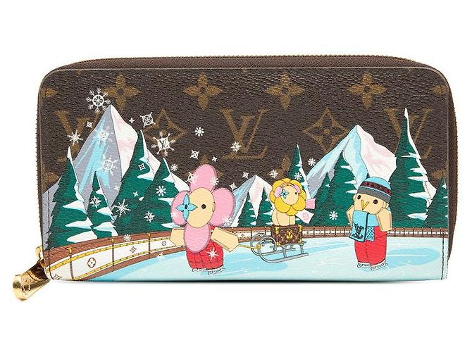 Carteira Zippy Monogram Longa da Louis Vuitton Marrom