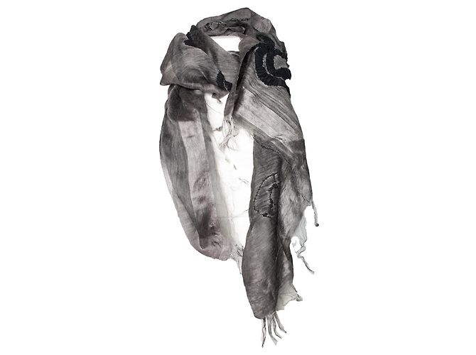 Sciarpa in seta marrone Faliero Sarti