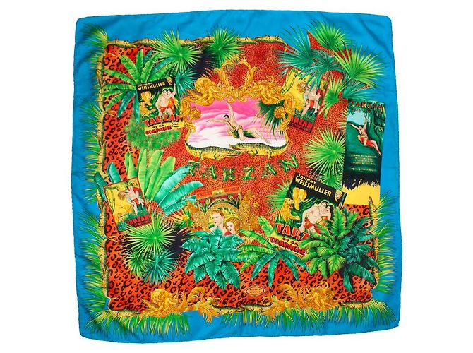 Sciarpa Tarzan jungle multicolore Atelier Versace 
