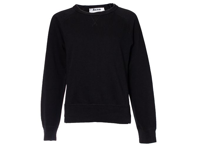 Sudadera negra de cuello redondo Acne Studios Negro