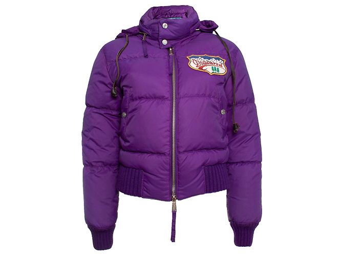 Dsquared2 Purple bomber jacket