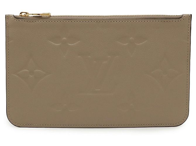 Pochette Neverfull MM in Monogram Empreinte Louis Vuitton Marrone