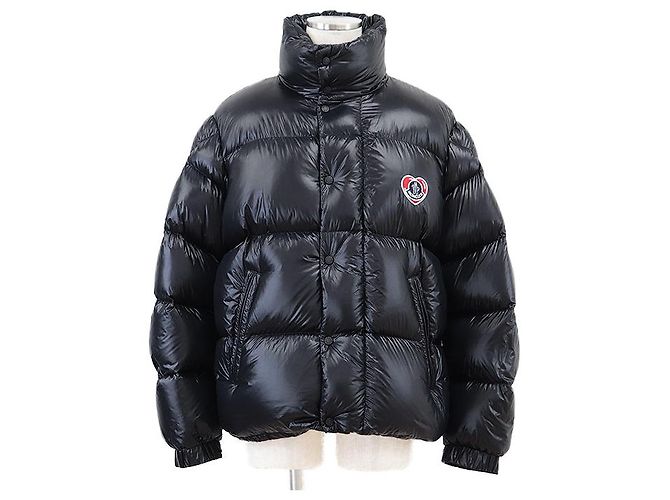Moncler MISAM Shiny Nylon Down Jacket Blue Navy blue