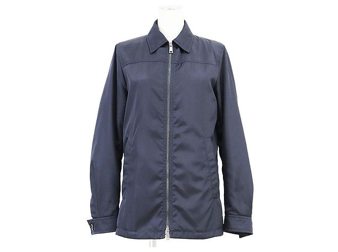 Prada Limonta Nylon Jacket Blue Navy blue
