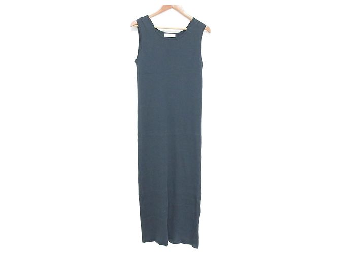 Autre Marque Langarmkleid aus Rib-Strick ebure Braun