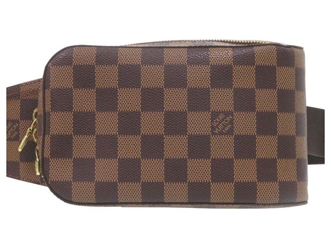 Borsa a tracolla Geronimos Damier Ebene Louis Vuitton