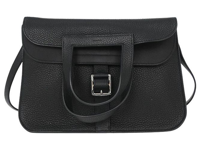 Bolsa Halzan Hermès Clemence 31 Preto