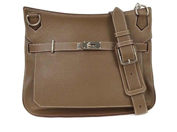 Bolsa Jypsiere Hermès Clemence 37 Marrom