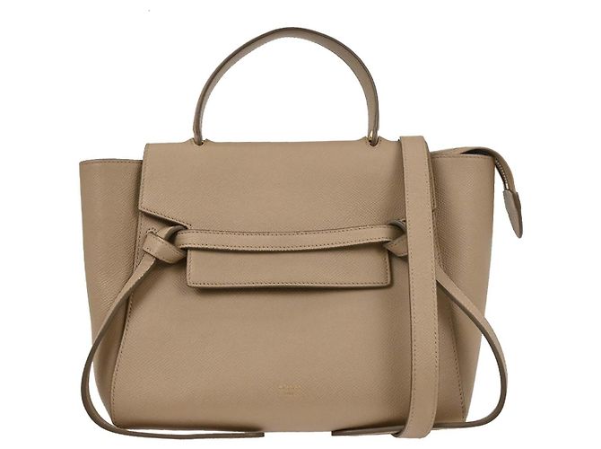 Belt Bag Céline Bolso de Cintura Celine de Piel de Ternera Mini Beige