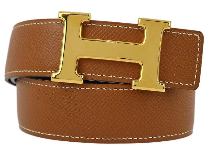 Hermès Hermes Constance Reversible Belt Leather Medium Brown