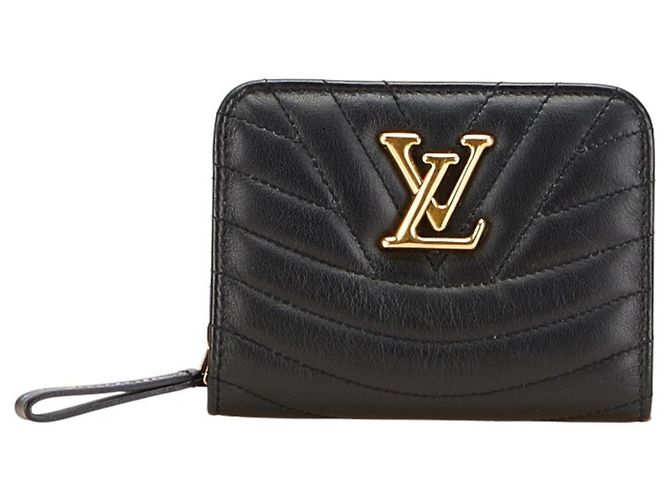 Louis Vuitton New Wave Gypt Compact Wallet Bi-Fold Black