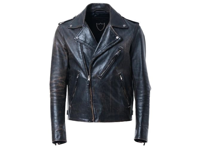 Autre Marque Lederjacke Hollywood Trading Company Braun