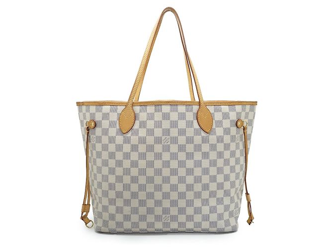 Louis Vuitton Neverfull MM Damier Azur Blanc