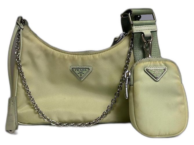 Prada Re Edition 2005 Handtasche Nylon Grün